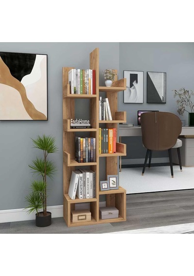 Reyo Home Enda Pamfilya 10 Bölmeli/raflı Kitaplık Atlantik Çam