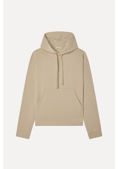 Mudo Kadın Kadın Bej Rengi Loose Fit Kapüşonlu Sweatshirt 1272672