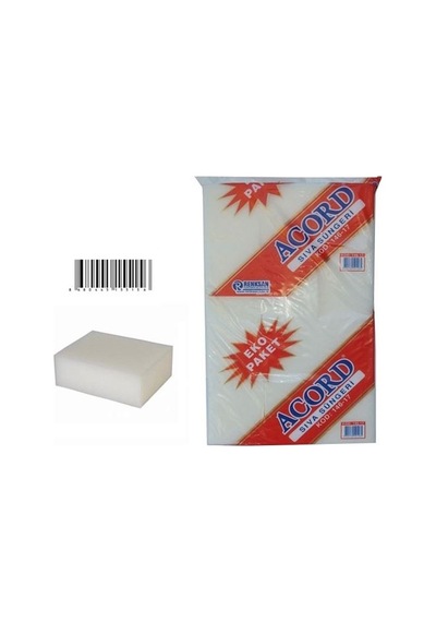Acord Beyaz Sıva - İnşaat Süngeri 24 Adet Eko Paket Kod:146-17