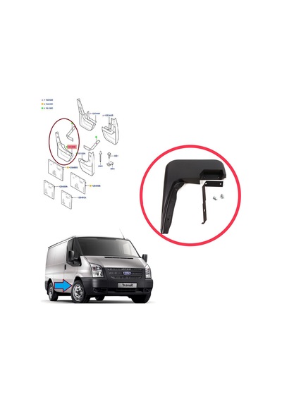 Ön Sağ Çamurluk Paçalık Ford Transit Tourneo 2000-2014 İçin