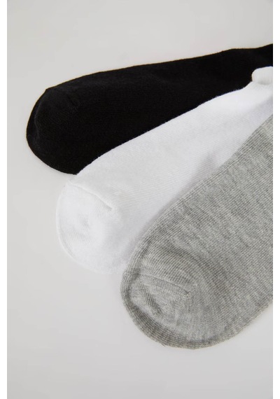 Defacto Görünmez 3'lü Pamuklu Sneaker Çok Renkli Erkek Çorap K4595az/kr1