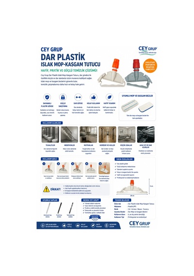 Islak Mop Aparatı Dar 17,5 Cm Kırmızı - 505877139