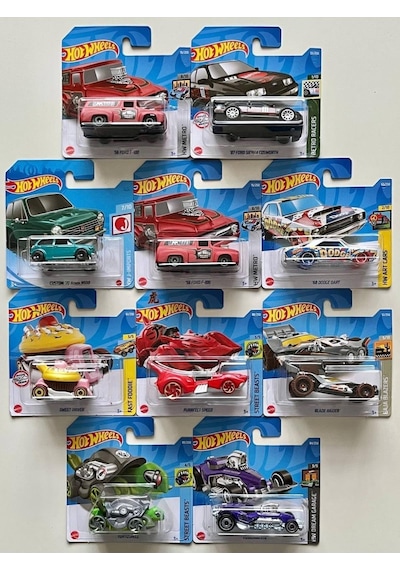 Hot Wheels 10'lu Başlangıç Seti (10 Farklı Model)