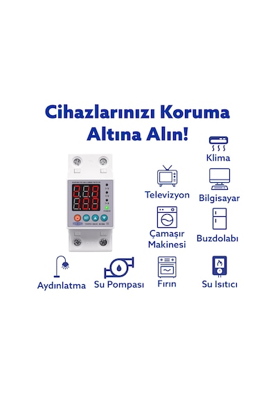 Tomzn Voltaj Ve Akım Koruma Rölesi 100a Yüksek Gerilim Akım