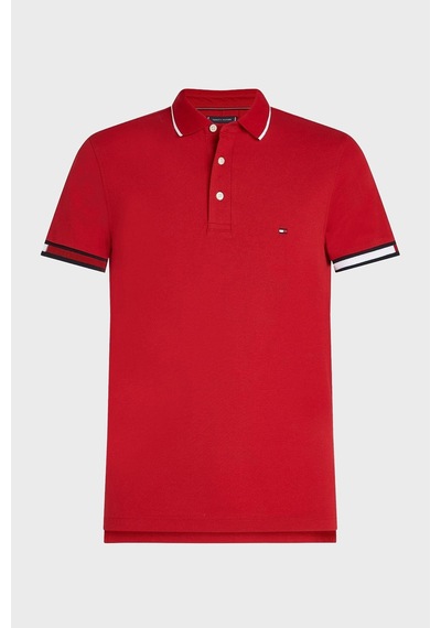 Tommy Hilfiger Erkek Polo Yaka T Shirt Mw0mw38458 Xld Kırmızı kırmızı