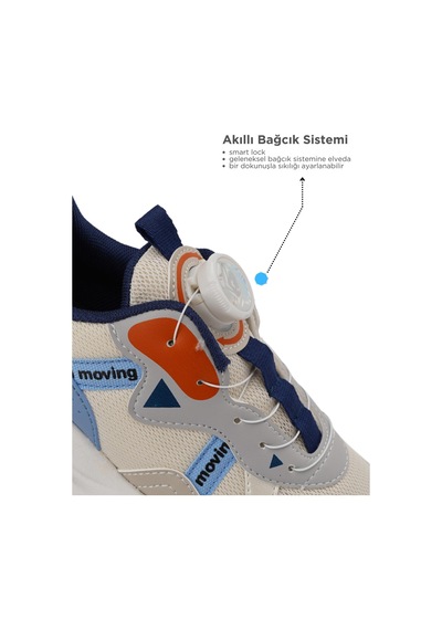 Bobe Kıds Rex Mekanizmalı Flt Unisex Çocuk Ayakkabısı Mavi Mavi Mavi