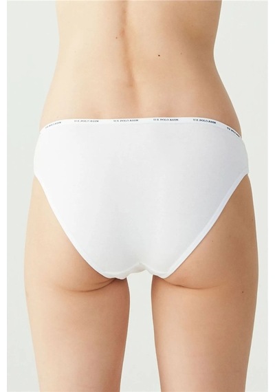 U.s. Polo Assn. Kadın 5'li Slip Siyah-beyaz-ten-beyaz-ten 001