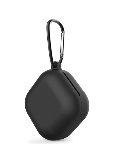 Caseonn Galaxy Buds Live - Buds Pro Kılıf Askı Aparatlı Mat Silikon Siyah