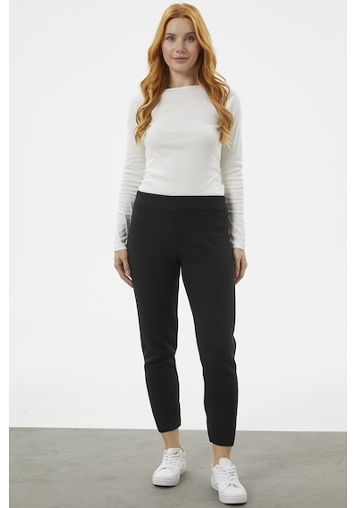 Sementa Jogger Rahat Kalıp Triko Pantolon - Siyah 001