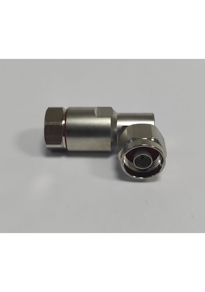 1/2 Feeder Cable Connector N Type Male Right Angle