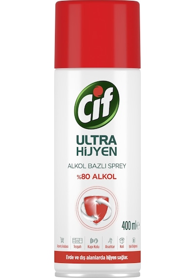 Cif Ultra Hijyen Alkol Bazlı Sprey 400 ML