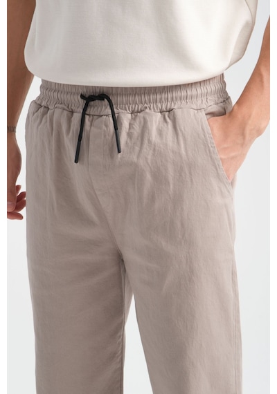 Redline Calmfit Erkek Baggy Kalın Beli Lastikli Pantolon Bej
