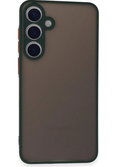 Samsung Galaxy S24 Kılıf Montreal Silikon Kapak - Yeşil Çok Renkli