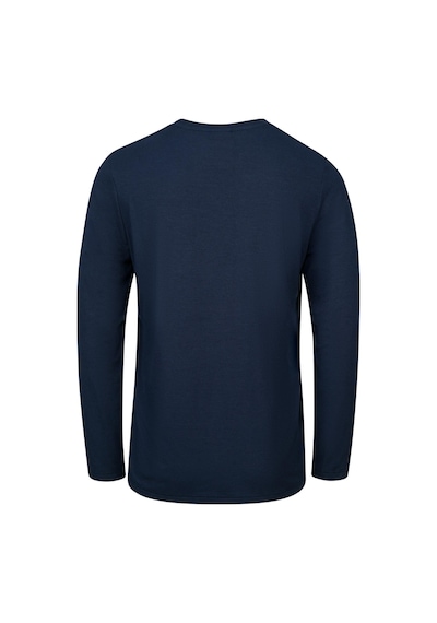 2as Vernon Erkek Uzun Kol Viloft T-shirt Lacivert Lacivert