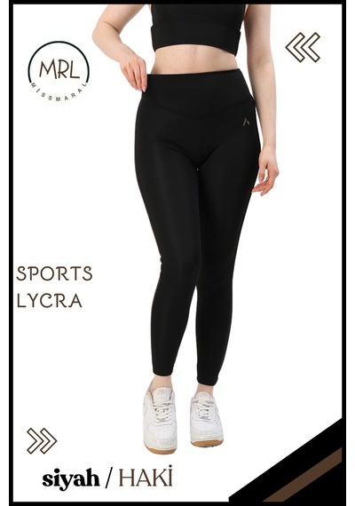 Missmaral Kadın Yüksek Bel Toparlayıcı Spor Tayt Siyah / Haki Şerit Detaylı Lycralı Dalgıç 1041 Siyah Haki - 690831555 Siyah Haki Missmaral Kadın Yüksek Bel Toparlayıcı Spor Tayt Siyah / Haki Şerit Detaylı Lycralı Dalgıç 1041 Siyah Haki - 690831555 Siyah Haki