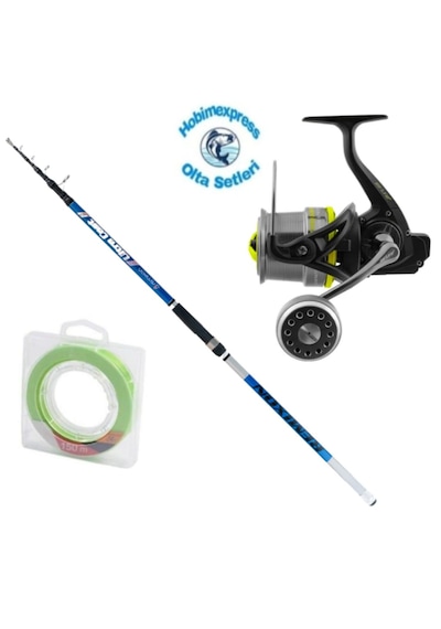 Remixon Ultra Cast 420 Cm 200gr Surf Kamış Effe Torque 8000 Surf Makina -surf Olta Seti