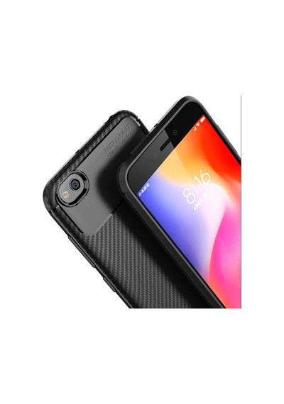 Xiaomi Redmi Go Kılıf Zore Negro Silikon Kapak Kahverengi
