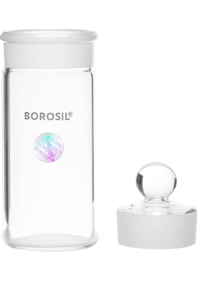 Borosil Cam Vezin Kabı + Tıpa