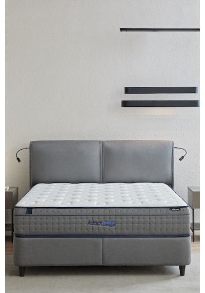 Yataş Adapt Rest 3'lü Yatak, Baza, Başlık Set - Gri 160x200 Cm