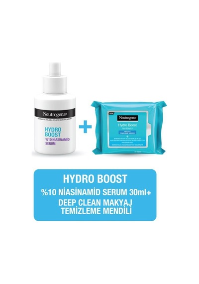 Neutrogena Hydro Boost Niasinamid Serum + Makyaj Temizleme Mendili