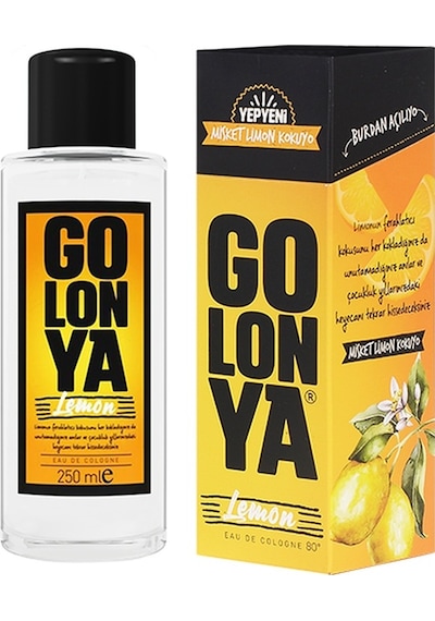 Golonya Misket Limon Kokulu Kolonya Cam Şişe 250 ML