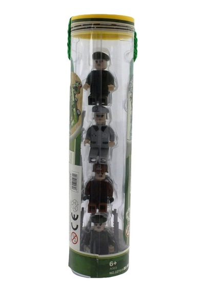 Ausini Army 8’Li Tüp Kutu Figür Seti Gri