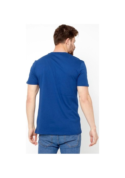 MMetalic Erkek Çok Renkli T- Shirt Regular Fit Rahat Kesim Bisikle (549330284) Indıgo İndigo