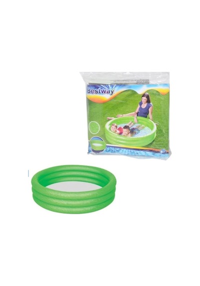 Bw51025 Şişme 3 Halkalı Yuvarlak Çocuk Havuzu 122x25cm Poşetli Mavi