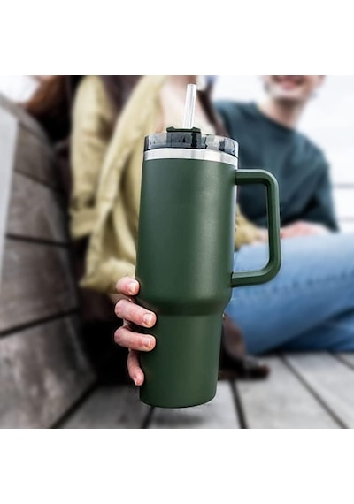Stanley İle Uyumlu Yedek Pipet 40oz 30oz Bardak Bardak, 6'li Paket Temizleme Fırçalı Yeniden Kullanılabilir Pipet, P
