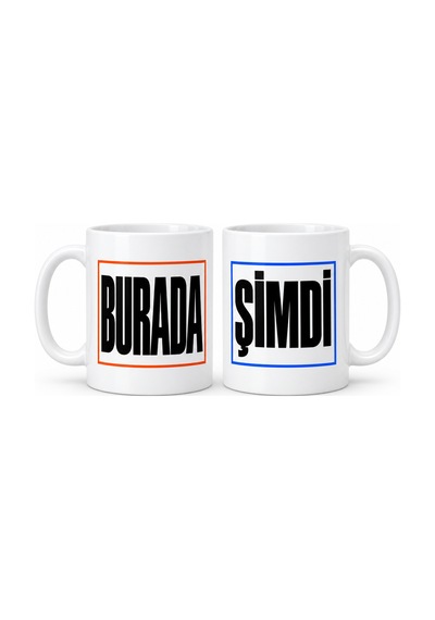 Mmb-trade Burada Ve Şimdi 2'li Porselen Kupa Seti - Model 702 Mmbz