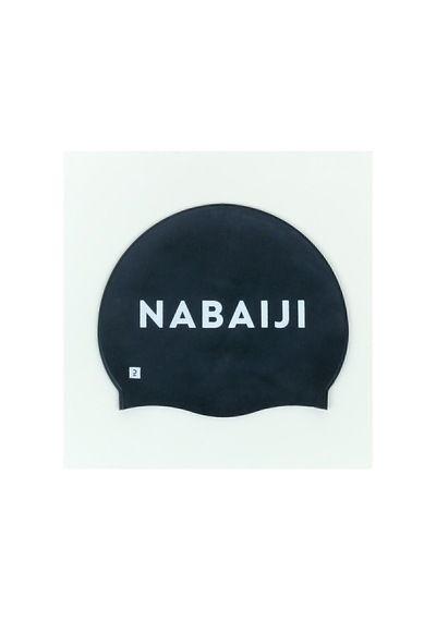 Nabaiji Silikon Yüzücü Bonesi - Logolu - Siyah - 500 Siyah