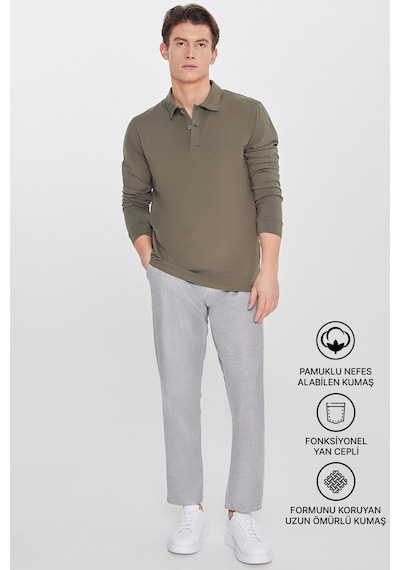AC&Co / Altınyıldız Classics Erkek Sıyah Melanj Pamuklu Standart Fit Normal Kesim Beli Lastikli Diagonal Desenli Örme Pantolon Siyah Melanj AC&Co / Altınyıldız Classics Erkek Sıyah Melanj Pamuklu Standart Fit Normal Kesim Beli Lastikli Diagonal Desenli Örme Pantolon Siyah Melanj