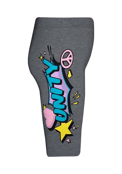 Lovetti Gri 5 Kız Çocuk Unıty Baskılı Bisiklet Şort 7953G025 Gri