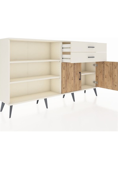 Arges Konsol 3 Raflı 2 Çekmeceli 2 Kapaklı 176x30x99 Aytaşı-çam/aytaşı Atlas Çam/aytası - Aytası Arges Konsol 3 Raflı 2 Çekmeceli 2 Kapaklı 176x30x99 Aytaşı-çam/aytaşı Atlas Çam/aytası - Aytası