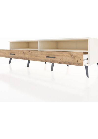 Kronos Tv Ünitesi 2 Raflı 2 Çekmeceli 176x59x51 Aytaşı-aytaşı/çam Aytası/atlas Çam