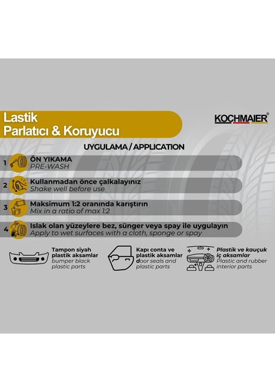 Kochmaier Konsantre Lastik Parlatıcı 1:2 1 Kg