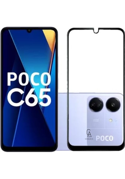 Xiaomi Poco C65 İle Uyumlu Telefon Kılıfı Ve 5d Tam Kaplayan Cam Ekran Koruyucu