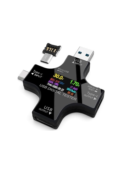 Powermaster Pm-26611 Type-c/usb Voltmetre Ampermetre Test Cihazı