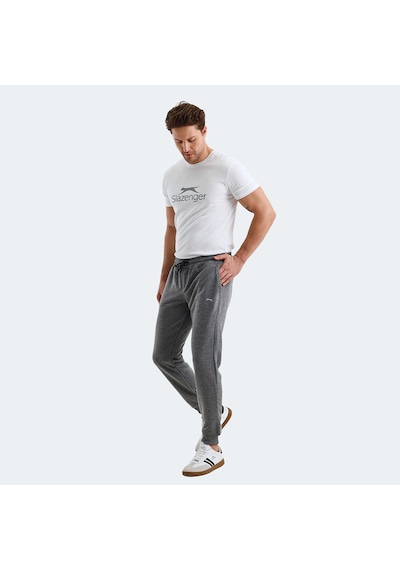 Slazenger CUPA I Erkek Cepli Koyu Gri Eşofman Altı