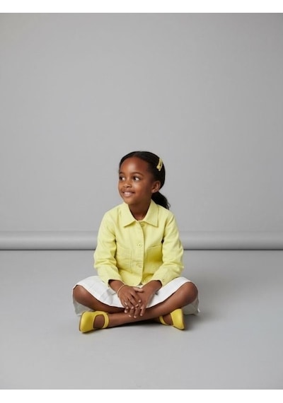 Zekids Kız Çocuk Tasarım Ceket-17164 Yeşil