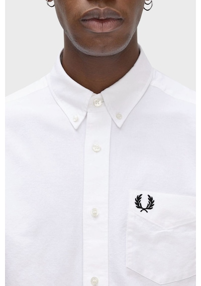 Fred Perry Erkek Gömlek M5516 100 Beyaz Beyaz