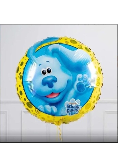 Folyo Balon Blues Clues 45 Cm Çaplı Doğum Günü Dekoratif Süs Helyuma Uygun Çok Renkli