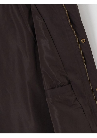 Lcwaıkıkı Classic Kahverengi Regular Fit Kontrast Yaka Erkek Mont