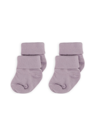 Novibaby 2'li Bambu Bebek Çorap I Purple I 0 6 Ay I Lila Yenidoğan Bebek Çorabı Çok Renkli