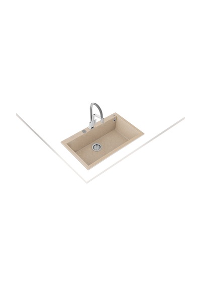 Teka Forsquare 72.40 Tg Tek Hazneli Tegranite+ Eviye - Avena Bej - 115230002