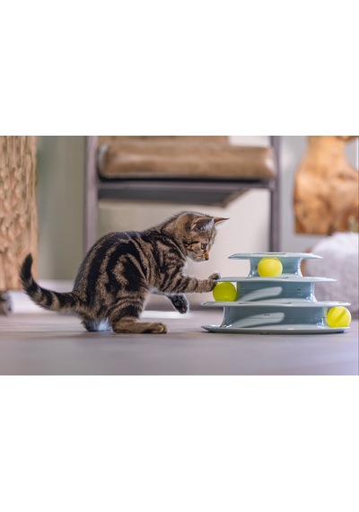 Hnrlıshp Beeztees Yavru Kedi Oyuncağı, 3 Katlı, 25x25x13cm