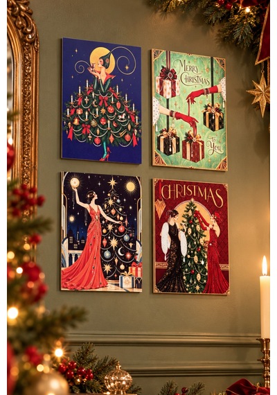 Vintage Christmas, Yılbaşı Tasarımlı Duvar Dekoru 4 Lü Tablo Seti, 15 X 20 Cm, 3mm Ahşap Mdf, Dijital Baskı Çok Renkli - 929909108 Çok Renkli - 929909108 Vintage Christmas, Yılbaşı Tasarımlı Duvar Dekoru 4 Lü Tablo Seti, 15 X 20 Cm, 3mm Ahşap Mdf, Dijital Baskı Çok Renkli - 929909108 Çok Renkli - 929909108