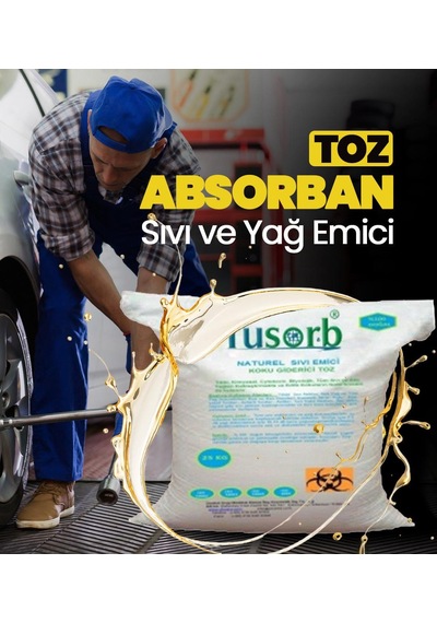 Sıvı Ve Yağ Emici Toz Absorban 25 Kg Çuval Tdrtr
