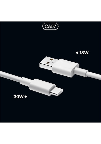 Lenyes Ca57 Hızlı Şarj Özellikli Dual Type-c + Usb-a Portlu Mini Araç Şarj Aleti 30w Kahverengi