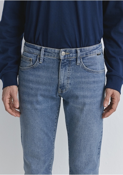 Mavi - Hunter 90lar Puslu Vintage Açık Mavi Jean Pantolon 0020289268 Koyu Mavi